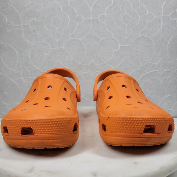 Crocs Ralen Classic Clog Unisex M8 W10 Orange Slip On Lightweight Casual Beach - Picture 12 of 13